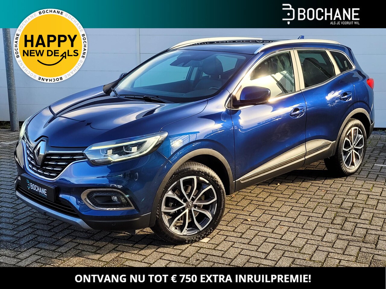 Renault Kadjar - 1.3 TCe 140 Intens | Panoramadak | Half Leder | Stoelverwarming | Navigatie+Camera | Deale - AutoWereld.nl