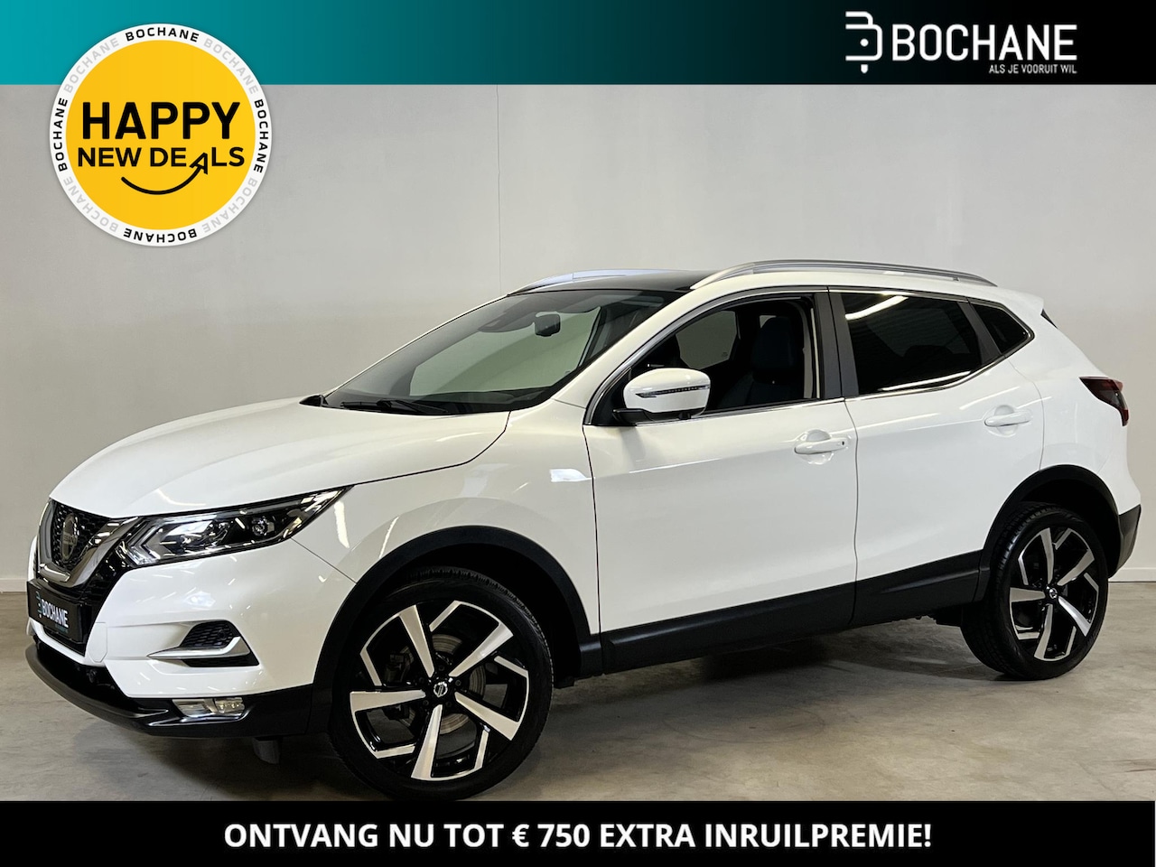 Nissan Qashqai - 1.3 DIG-T Akari | Leder | Stoelverwarming | 360º Camera | Panoramadak | Apple Carplay & An - AutoWereld.nl