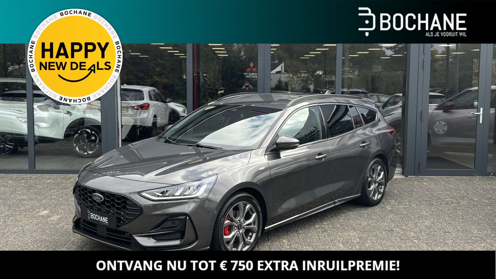 Ford Focus Wagon - 1.0 EcoBoost Hybrid ST Line | Stoel - Stuurverwarming | Camera | Parkeerassistent - AutoWereld.nl