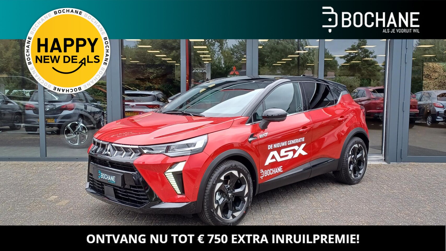 Mitsubishi ASX - 1.6 HEV AT Instyle | Nieuw model | Schuifdak | Lederen interieur | Google Navigatie | Appl - AutoWereld.nl