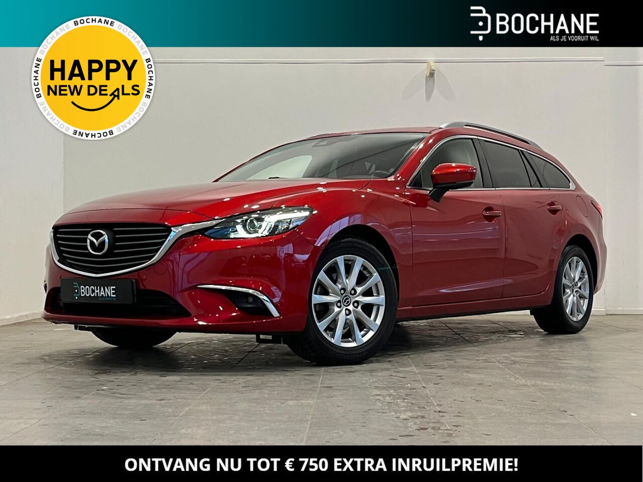 Mazda 6 Sportbreak - 2.0 SkyActiv-G 165 TS+ | Navi | Clima | Cruise | Lichtmetalen velgen 17" - AutoWereld.nl