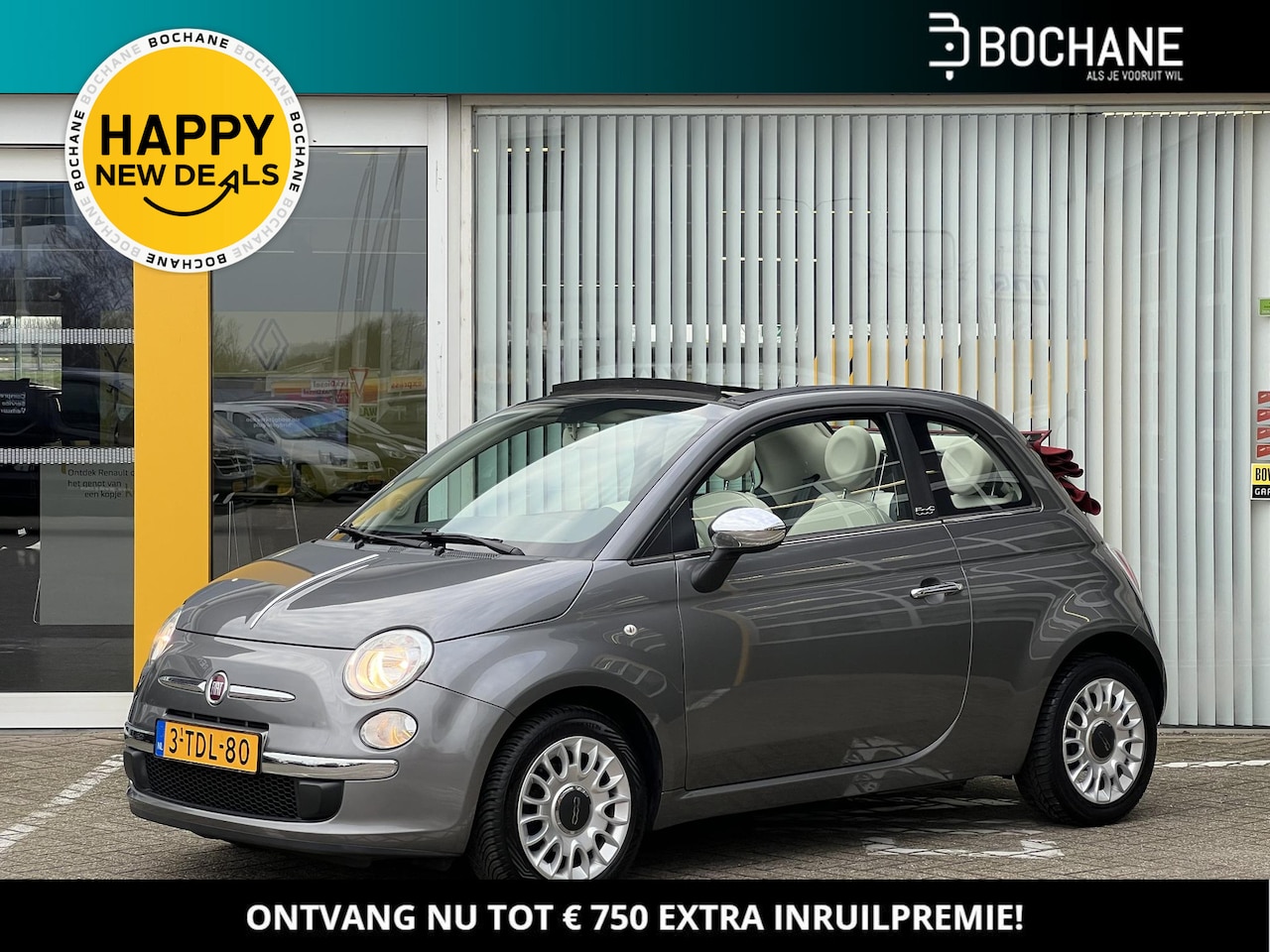 Fiat 500 C - 1.0 TwinAir Easy | Cabrio top | Airco | Lichtmetaal | Parkeersensoren | All-Season | - AutoWereld.nl