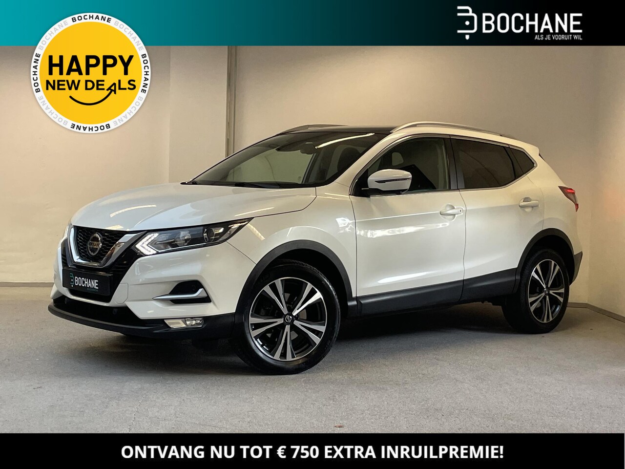 Nissan Qashqai - 1.3 DIG-T N-Connecta | PANO | 360 CAMERA | CARPLAY | - AutoWereld.nl