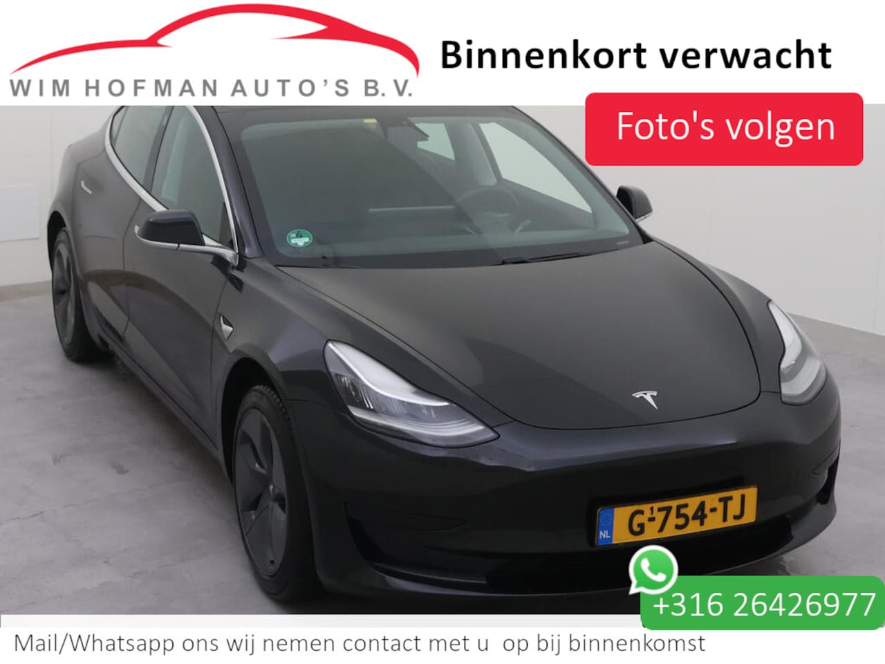 Tesla Model 3 - Standard RWD Plus 60 kWh Autopilot FDS Comp Leder Pano Camera - AutoWereld.nl