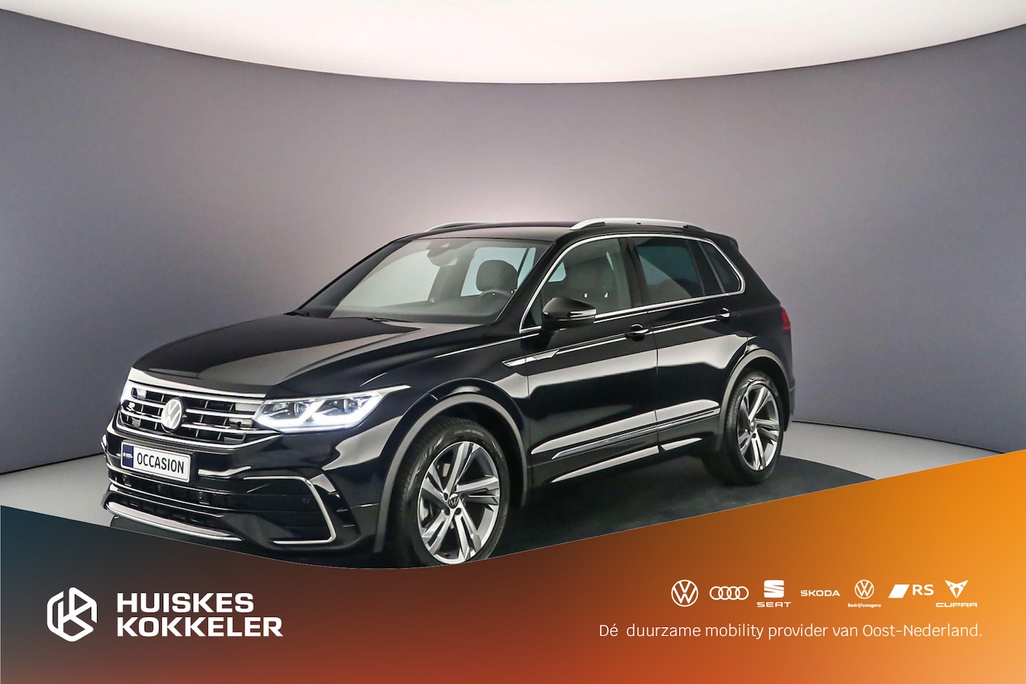 Volkswagen Tiguan - R-Line 1.5 TSI 150pk DSG Automaat Trekhaak, Adaptive cruise control, Navigatie, Parkeersen - AutoWereld.nl