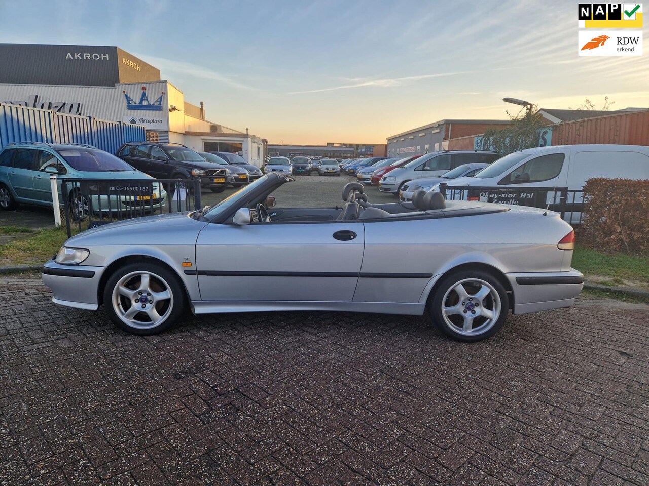 Saab 9-3 Cabrio - 2.0t S/2000/KLASSIEKER/KL,ZILVER! - AutoWereld.nl