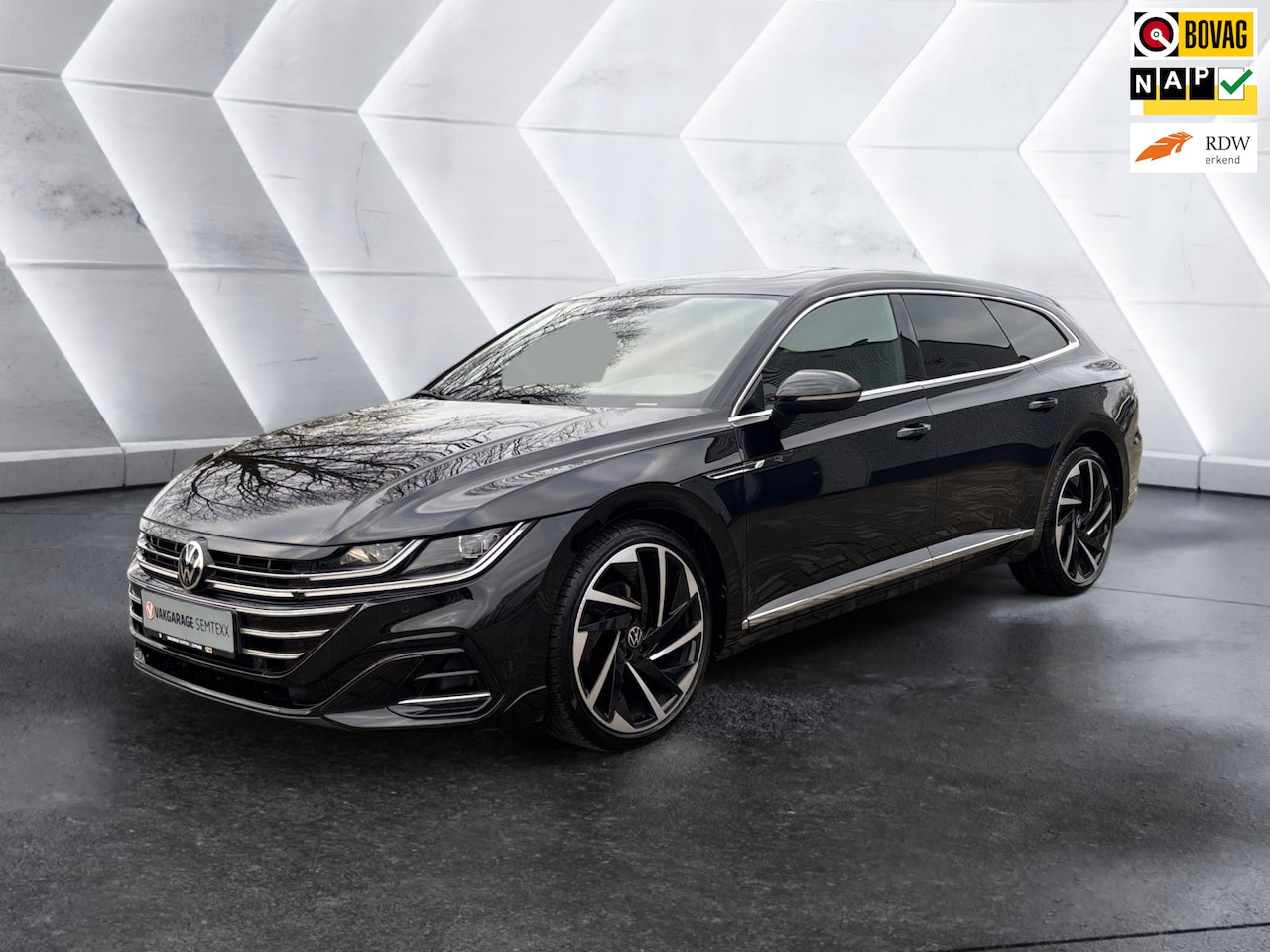 Volkswagen Arteon Shooting Brake - 2.0 TSI R-Line Business+ | Leder | Stoelverw. | Clima | Cruise | Navi | 2de Eigen. | Org. - AutoWereld.nl