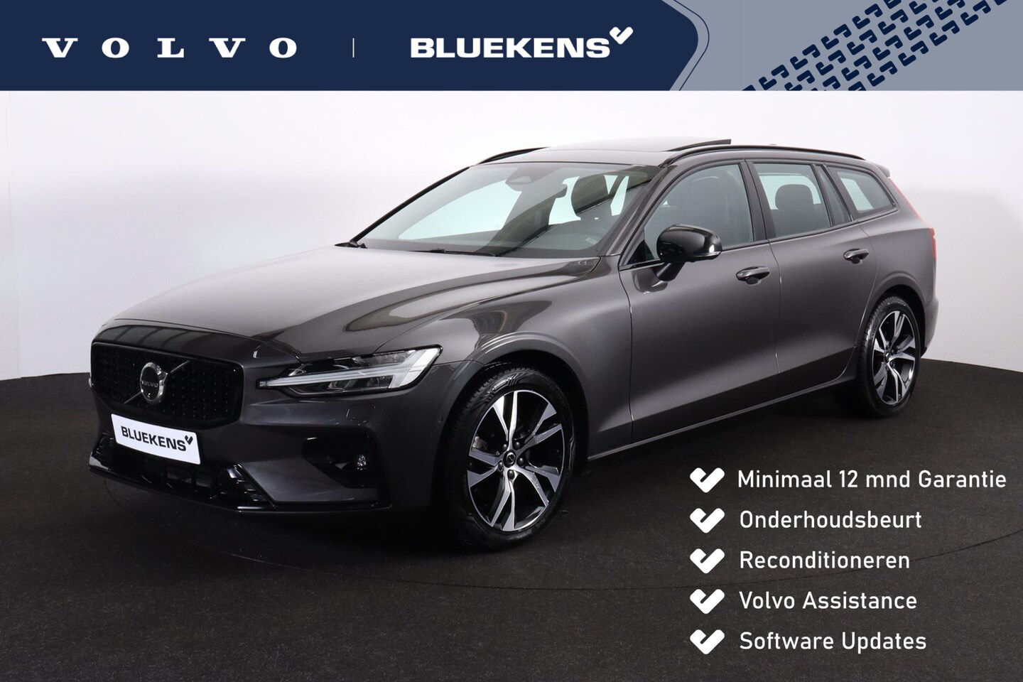 Volvo V60 - B3 Ultimate Dark - Panorama/schuifdak - IntelliSafe Assist - 360º Camera - Harman/Kardon a - AutoWereld.nl