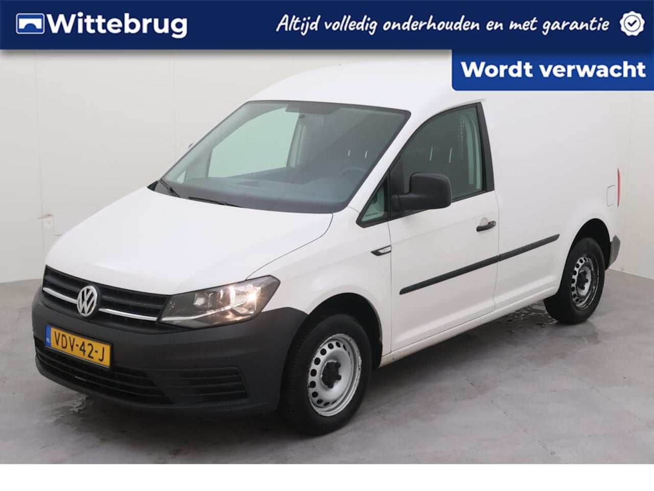 Volkswagen Caddy - 2.0 TDI L1H1 BMT Trendline Wit / Airco - AutoWereld.nl