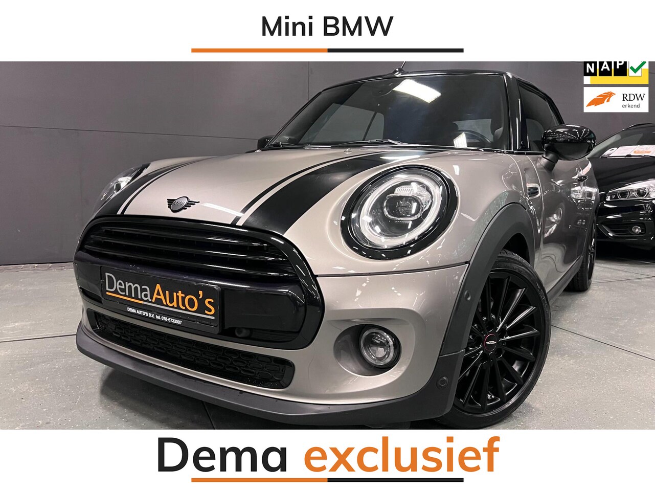 MINI Cabrio - 1.5 Cooper CHILI 17''JCW BLACK-LINE NAVI/H-KARDON/CARPLAY/ECC/PDC/// - AutoWereld.nl