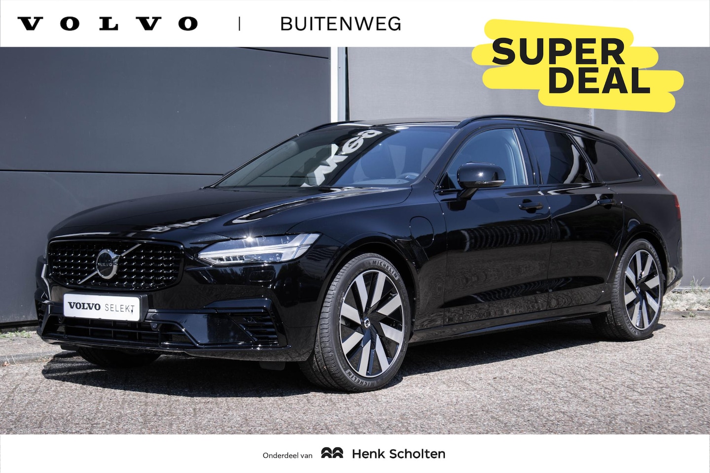 Volvo V90 - T6 Automaat Recharge AWD Ultimate Dark | Long Range | Panoramadak | Nappa leder interieur - AutoWereld.nl