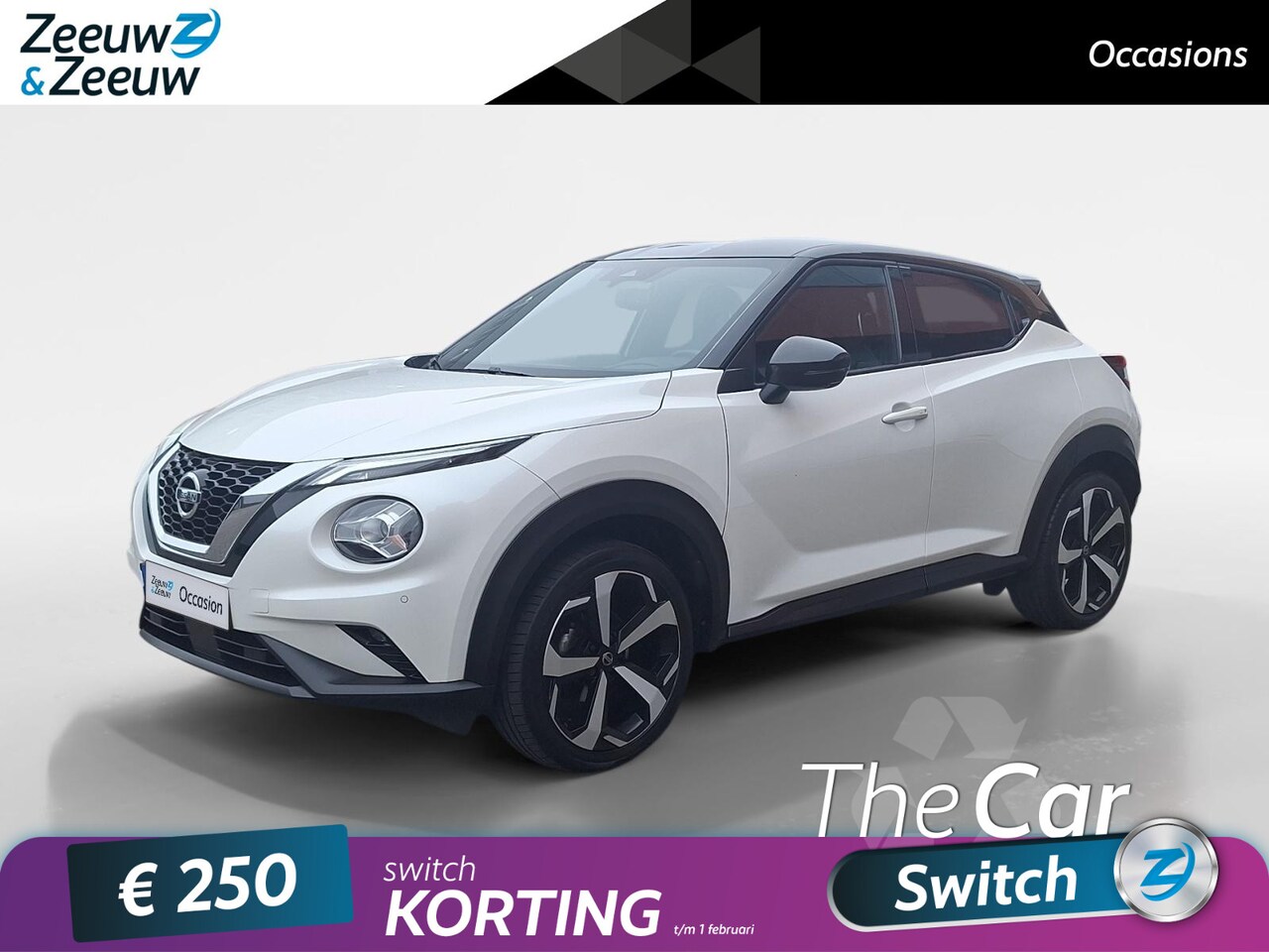 Nissan Juke - 1.0 DIG-T Tekna |Unieke km stand 15000!|Navigatie| Stoelverwarming|360 graden camera|100% - AutoWereld.nl