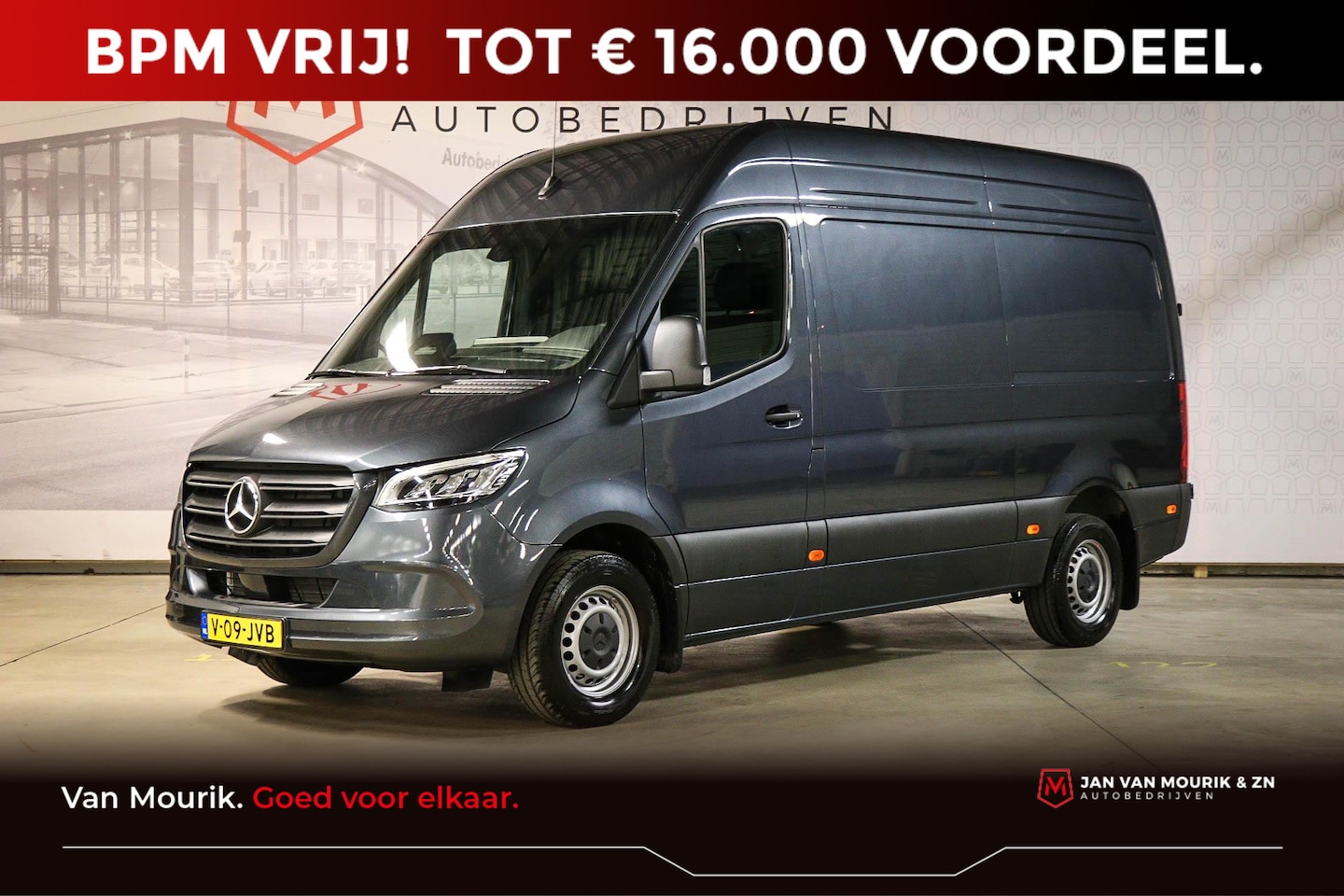 Mercedes-Benz Sprinter - 319 1.9 CDI L2H2 RWD | LICHT & ZICHT / PROFESSIONAL- PACK | LED | COMFORT STOEL | DAB | CA - AutoWereld.nl