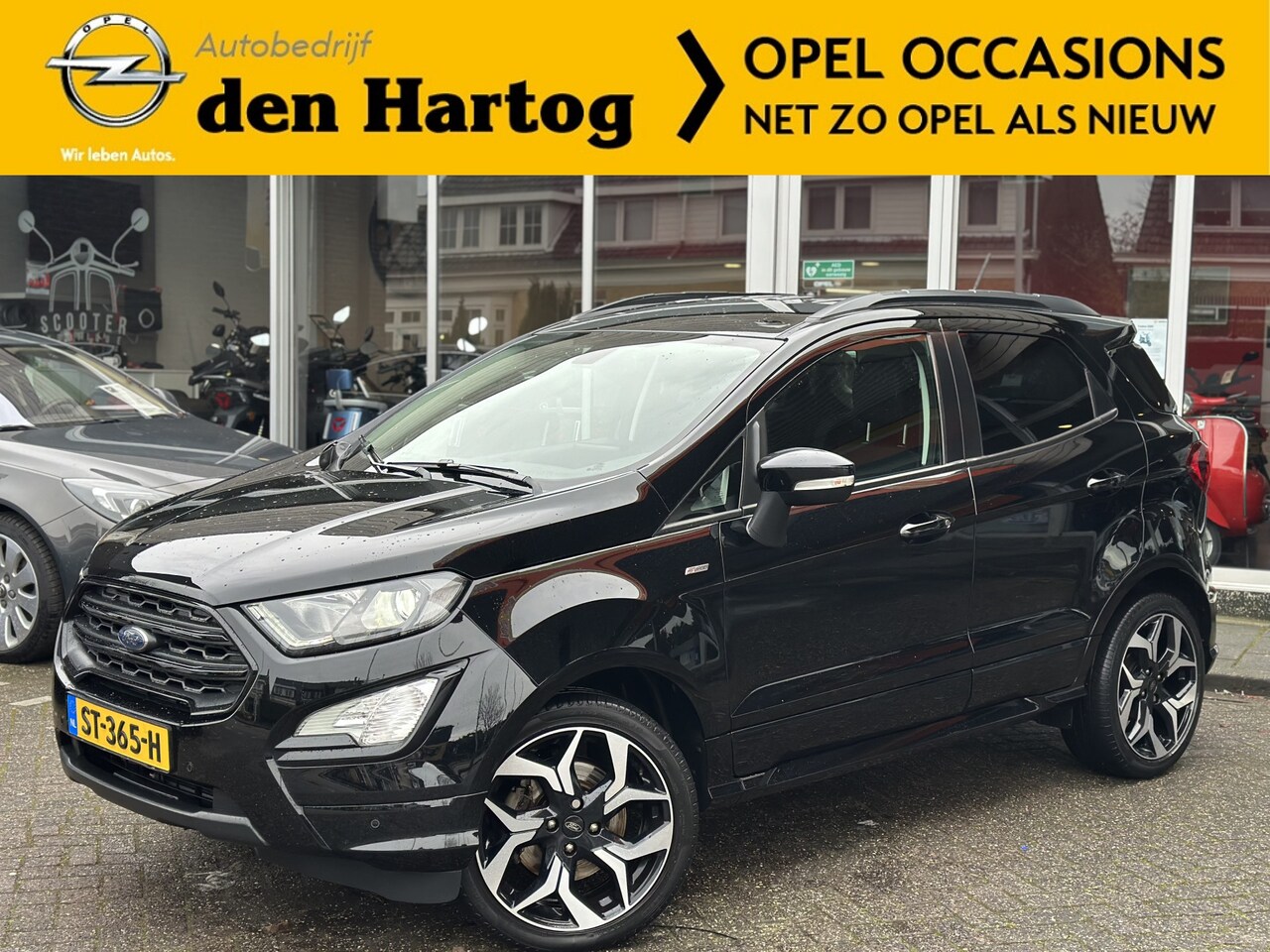 Ford EcoSport - 1.0 EcoBoost ST-Line Black Stoel+stuur+voorruitverwarming. - AutoWereld.nl