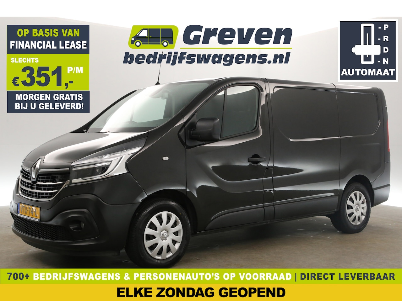 Renault Trafic - 2.0 dCi T29 L1H1 146PK Automaat Airco Camera LED 3 Persoons Bluetooth PDC - AutoWereld.nl