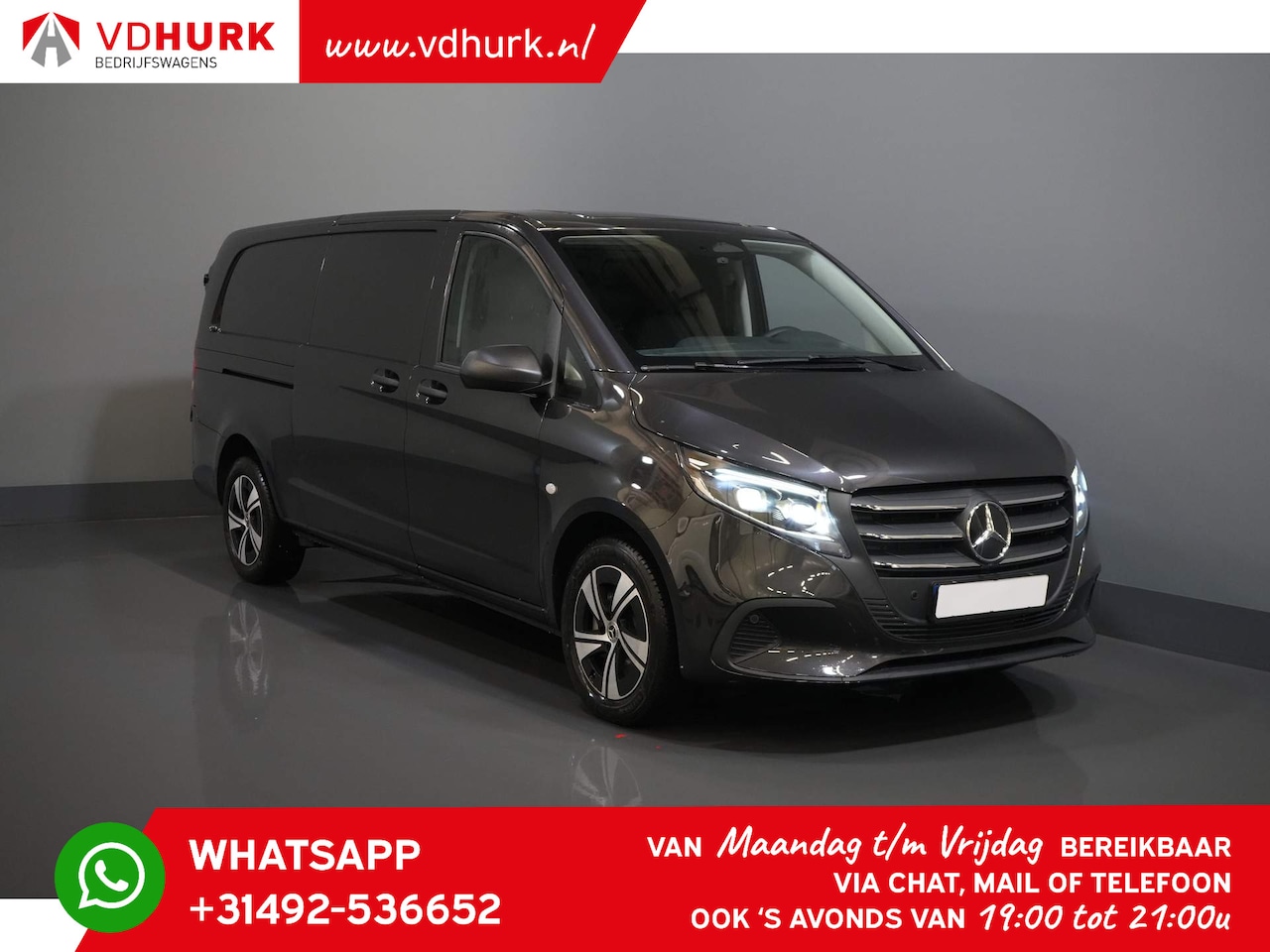 Mercedes-Benz Vito - 116 CDI Aut. L3 Select BPM VRIJ/ LED/ LMV/ 2.5t Trekverm./ MBUX/ Carplay/ Camera/ PDC - AutoWereld.nl