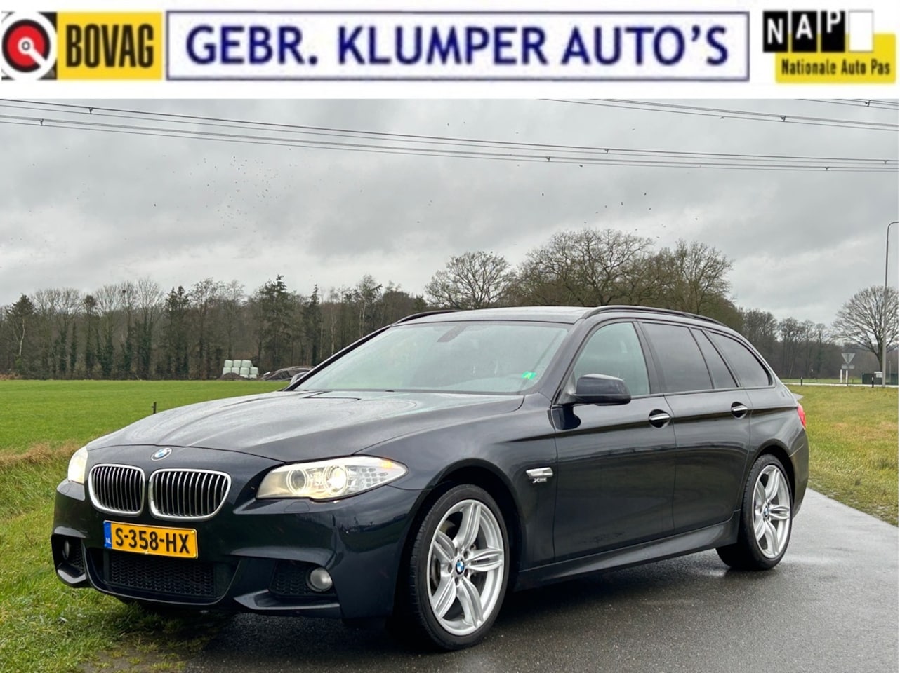 BMW 5-serie Touring - 528xi High Executive M-Pakket, Pano, 19", ECC, Navi, Xenon/LED - AutoWereld.nl