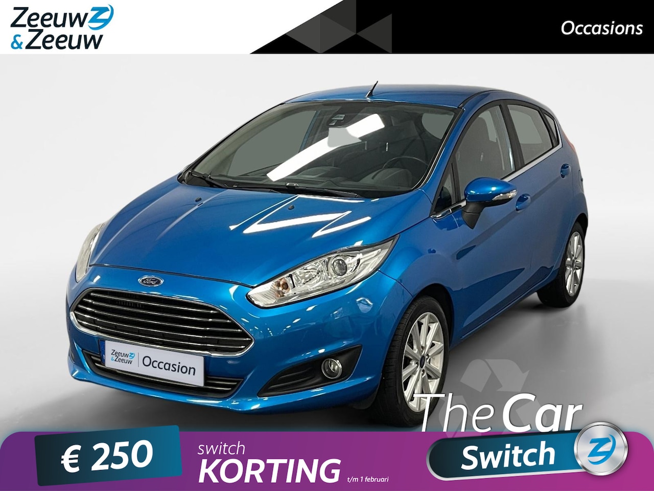 Ford Fiesta - 1.0 EcoBoost Titanium Airco clima lm velgen cruise controle parkeersensoren zeer mooie aut - AutoWereld.nl