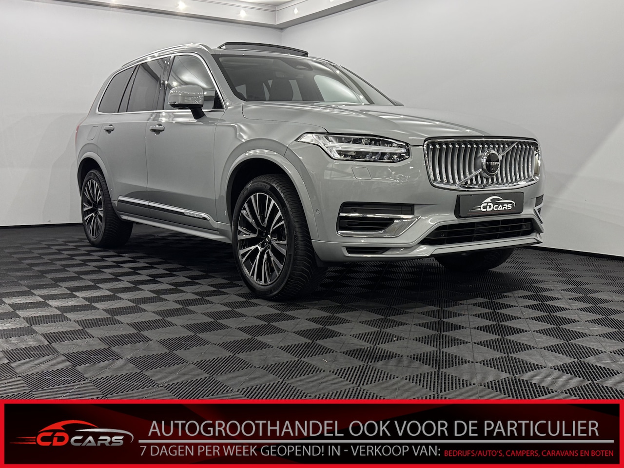 Volvo XC90 - Plug-in 7 persoons 2.0 T8 Recharge AWD Ultimate Bright Leder, Pano, 360 Camera, Navi, Stoe - AutoWereld.nl