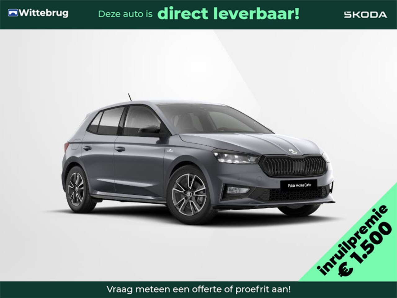 Skoda Fabia - 1.0 TSI Monte Carlo Charging / Travel assist - AutoWereld.nl