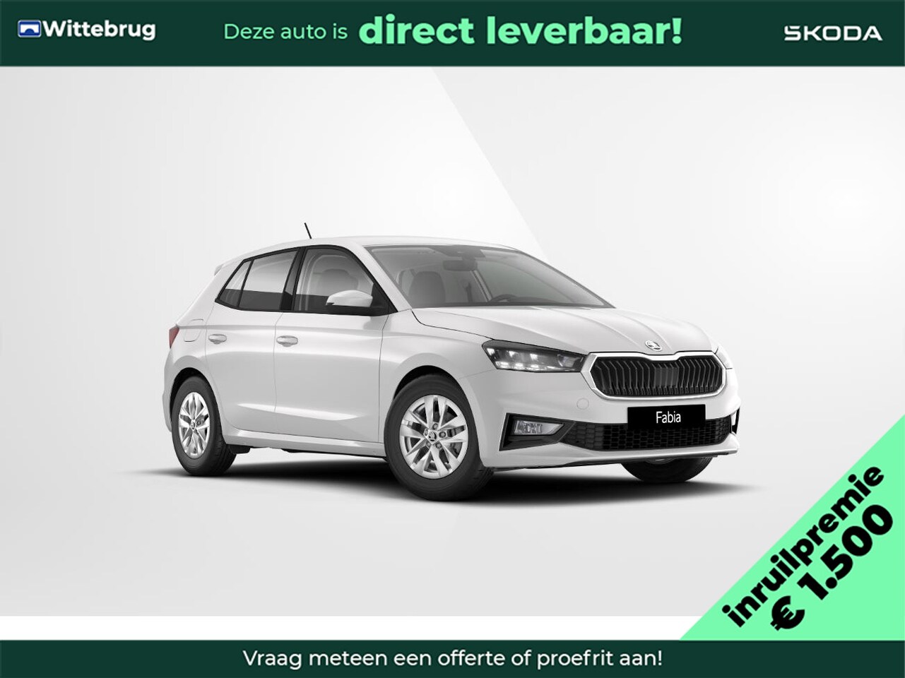 Skoda Fabia - 1.0 TSI Selection/ 15" lichtmetalen velgen Rotare Aero, zilver/ Sunset - AutoWereld.nl