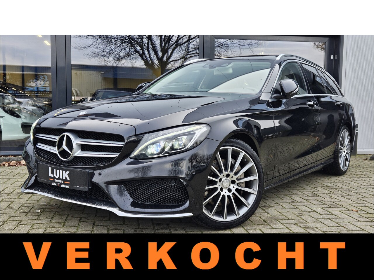 Mercedes-Benz C-klasse Estate - 300 AMG LINE + PANO DAK + BURMESTER + INT LED + HEADUP - AutoWereld.nl