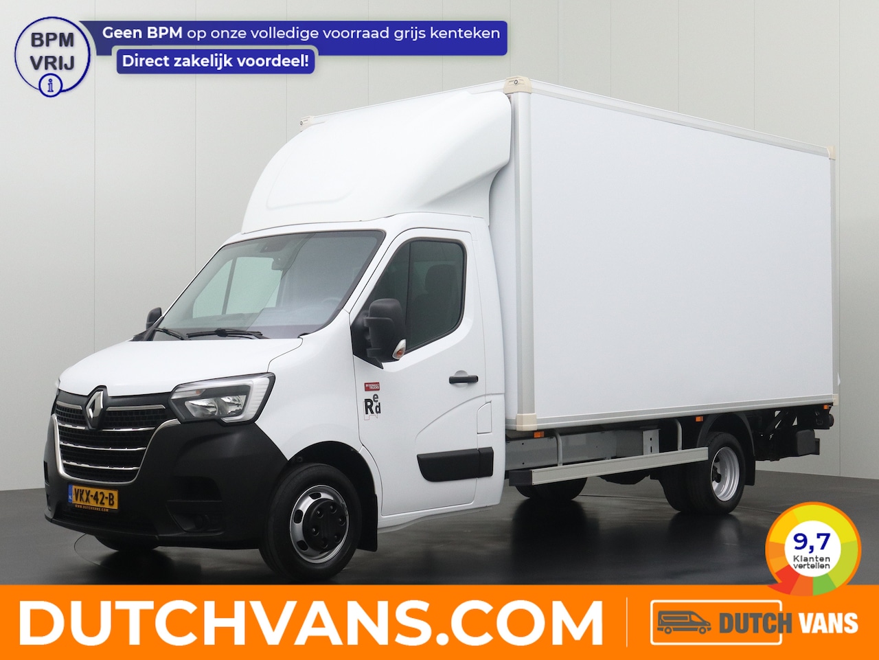 Renault Master - 2.3DCi 165PK Bakwagen+Laadklep | Zijdeur | Dakspoiler | Navigatie | 3-Persoons - AutoWereld.nl