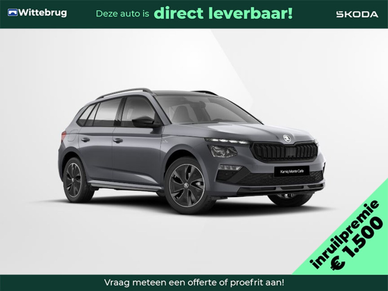 Skoda Kamiq - 1.0 TSI Monte Carlo 1500,- Euro inruilpremie / 18"Ursa/ Charging / Travel assist - AutoWereld.nl