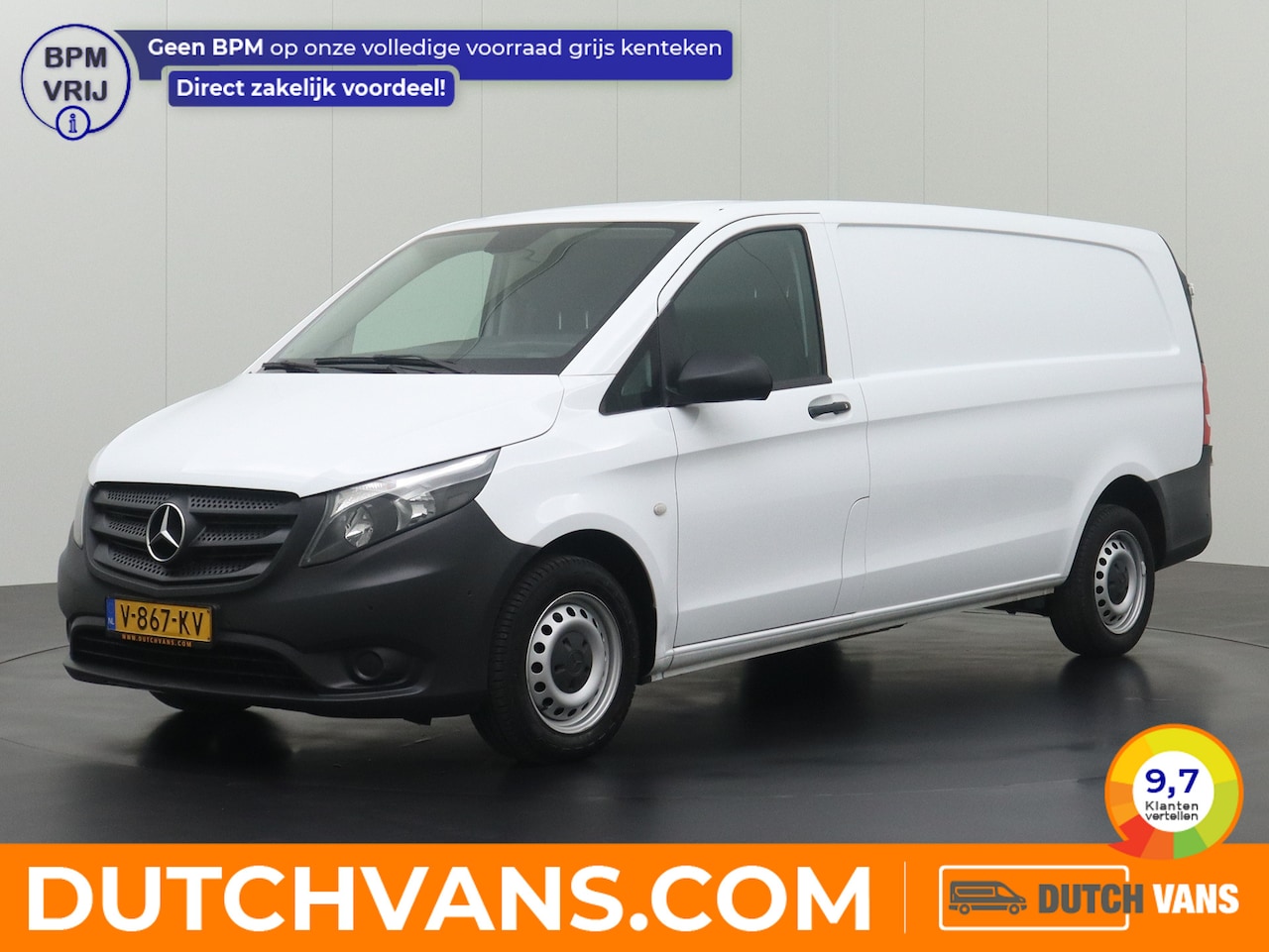 Mercedes-Benz Vito - 111CDI XXLang | Airco | Cruise | 3-Persoons | Betimmering - AutoWereld.nl