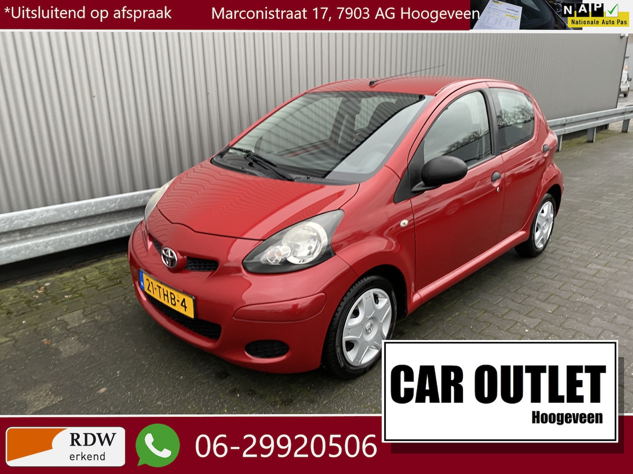 Toyota Aygo - 1.0-12V Now 1.0-12V Now 5-Drs, A/C, Elec.ramen, Centr.vergr, – Inruil Mogelijk – - AutoWereld.nl