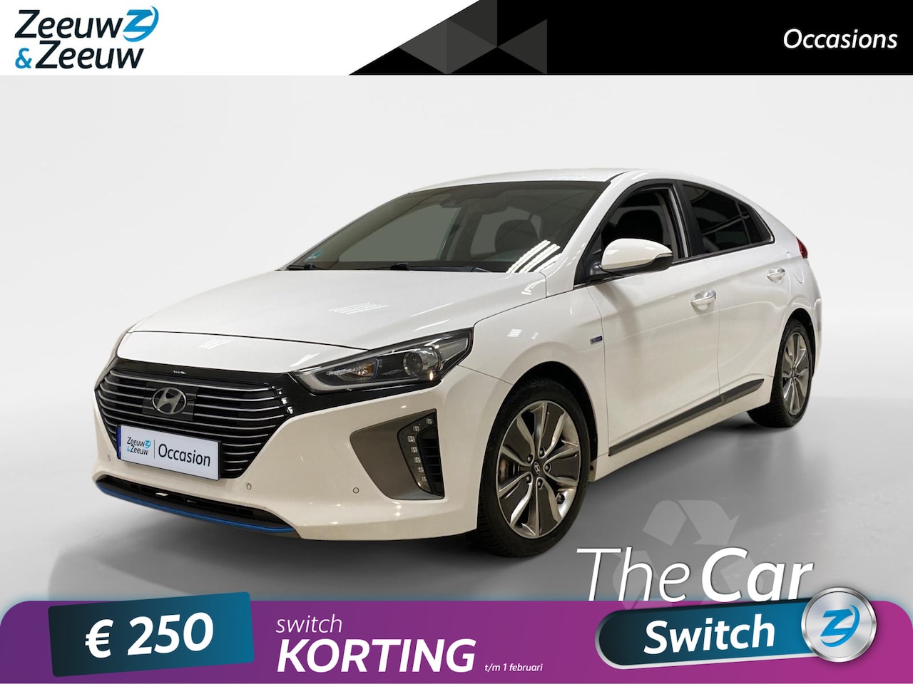 Hyundai IONIQ - 1.6 HYBRID | PREMIUM | AUTOMAAT | LEDER | NAVI | CAMERA | - AutoWereld.nl