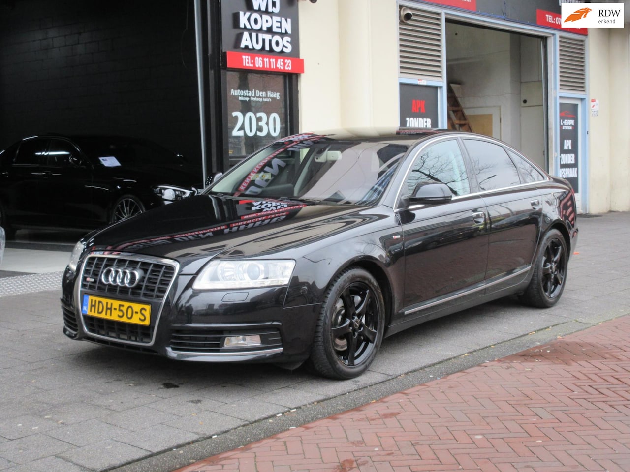 Audi A6 Limousine - 2.0 TFSI S-Line Aut Clima Navi Leer - AutoWereld.nl