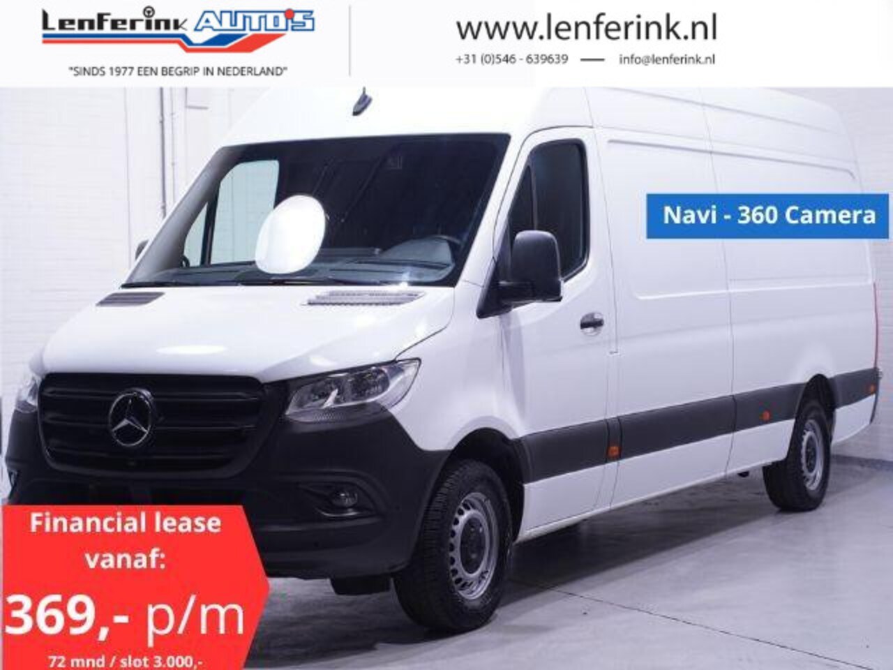 Mercedes-Benz Sprinter - 315 CDI 150 pk L3H2 BPM Vrij, Navi, 360 Camera PDC V+A, Cruise Control, Laadruimte Pakket, - AutoWereld.nl