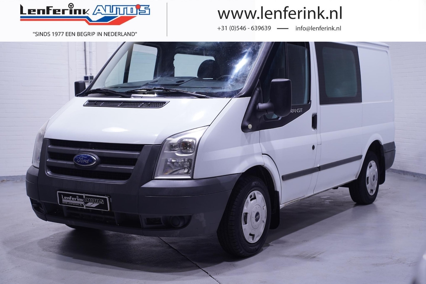 Ford Transit - 2.2 TDCI Dubbel Cabine 5-Zits Airco, NAP Trekhaak, Elek. Pakket, APK 03-2025 - AutoWereld.nl