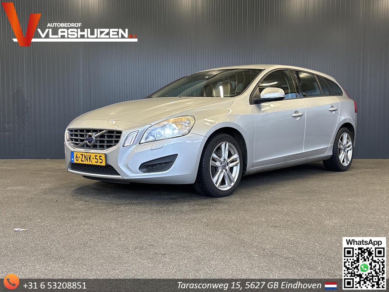 Volvo V60 - 2.4 D5 Kinetic | Climate | Cruise | Navi | PDC | Stoelverwarming | Trekhaak | - AutoWereld.nl