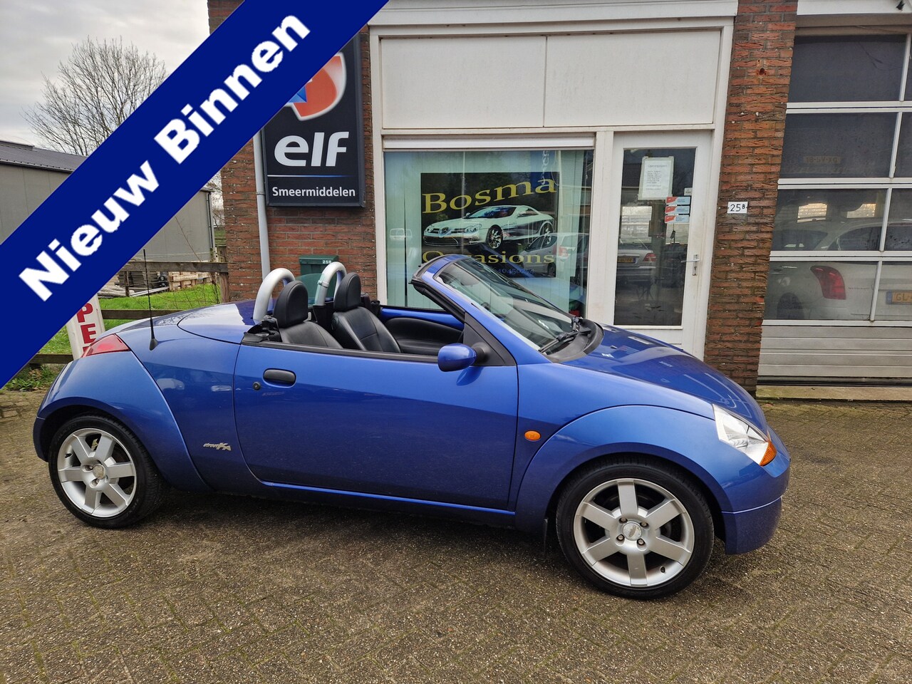 Ford Streetka - 1.6i "Futura" Leder - Stoelverwarming - Airco - Apk 10-01-2026 !! - AutoWereld.nl