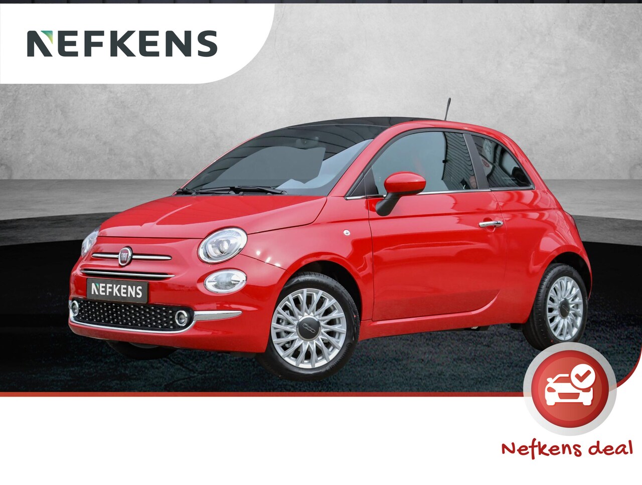 Fiat 500 - 69pk Hybrid Dolcevita | Glazendak | ClimateControl | CruiseControl | 7"scherm | Isofix | L - AutoWereld.nl