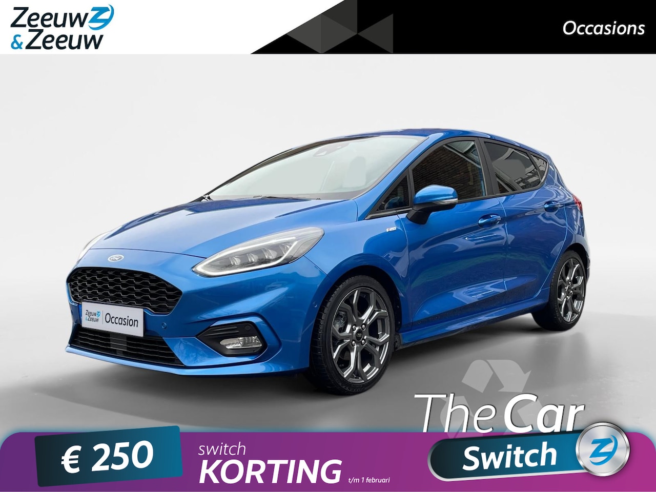 Ford Fiesta - 1.0 EcoBoost ST-Line | LED koplampen | Adaptieve Cruise Control | Winter Pack | Grote Acht - AutoWereld.nl