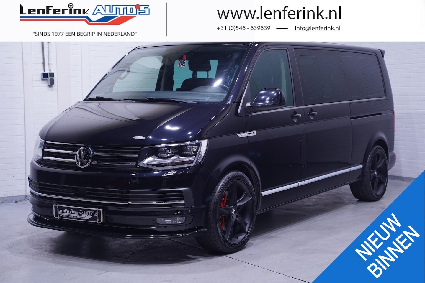 Volkswagen Transporter - 2.0 TDI 204 pk DSG Aut. Dubbel Cabine Highline Navi, Camera, 2x Schuifdeur, Adapt. Cruise, - AutoWereld.nl