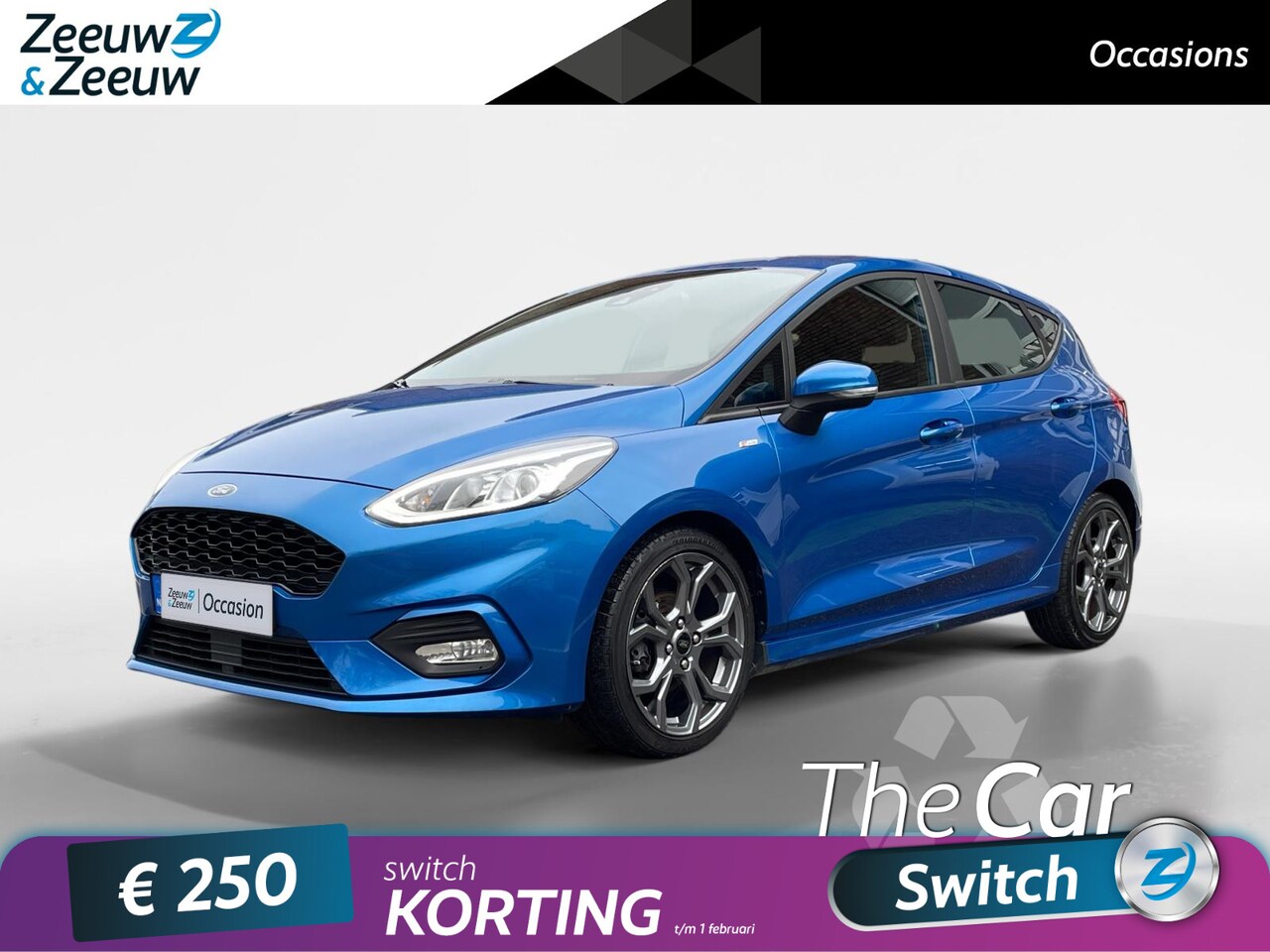 Ford Fiesta - 1.0 EcoBoost ST-Line 125PK | Half Leder | Winter Pack | Apple Carplay / Android Auto | Par - AutoWereld.nl