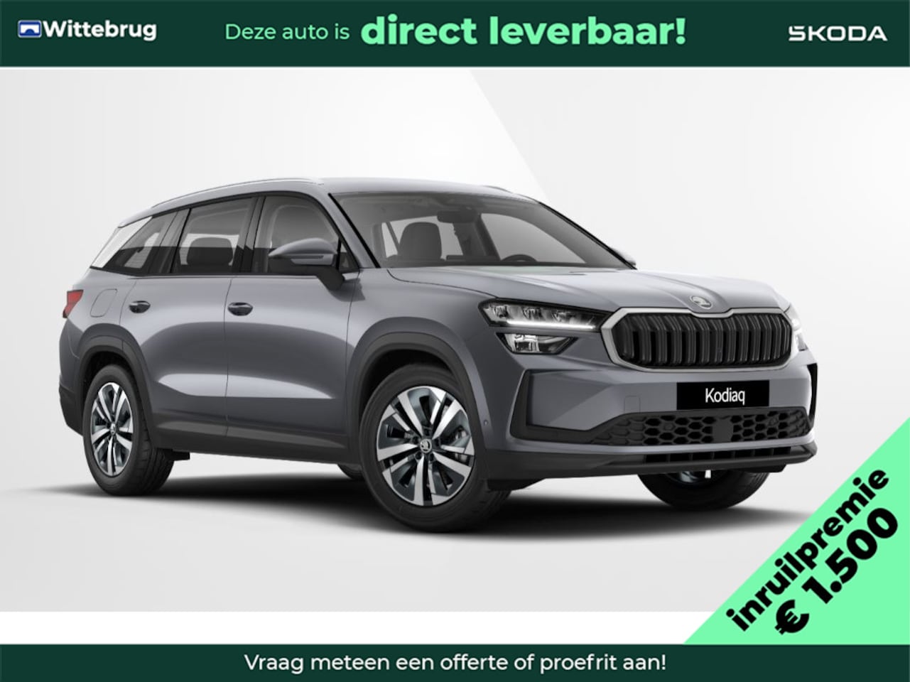 Skoda Kodiaq - 1.5 TSI PHEV Business Edition Inruilpremie €1500,- / Panoramadak, Trekhaak, Interieur Loun - AutoWereld.nl