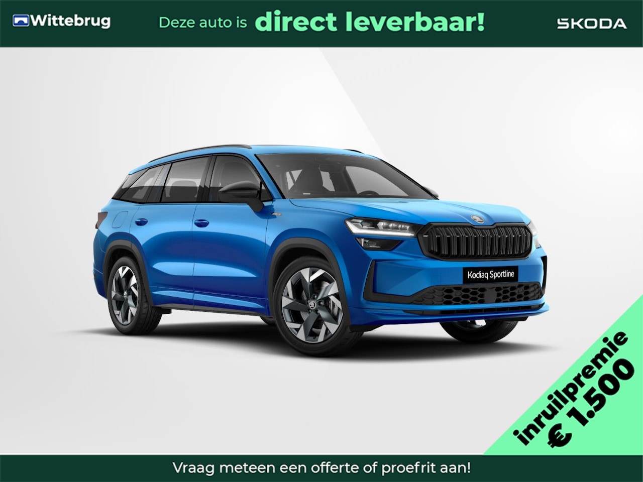 Skoda Kodiaq - 1.5 TSI PHEV Sportline Business/ Inruilpremie €1500 Inruilpremie €1500,- / Comfort pakket - AutoWereld.nl