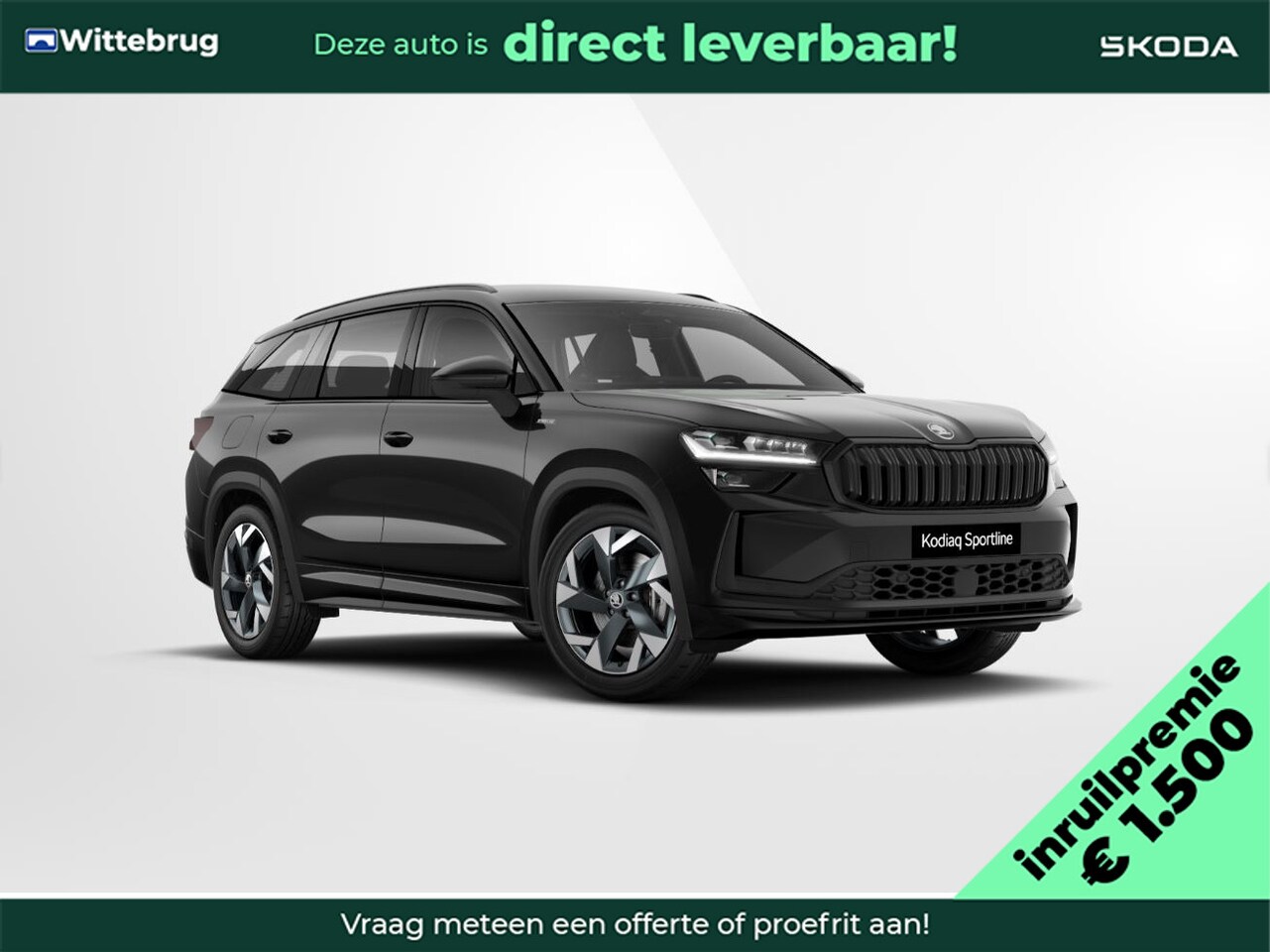 Skoda Kodiaq - 1.5 TSI PHEV Sportline Business/ Inruilpremie €1500 Inruilpremie €1500,- / Comfort pakket - AutoWereld.nl