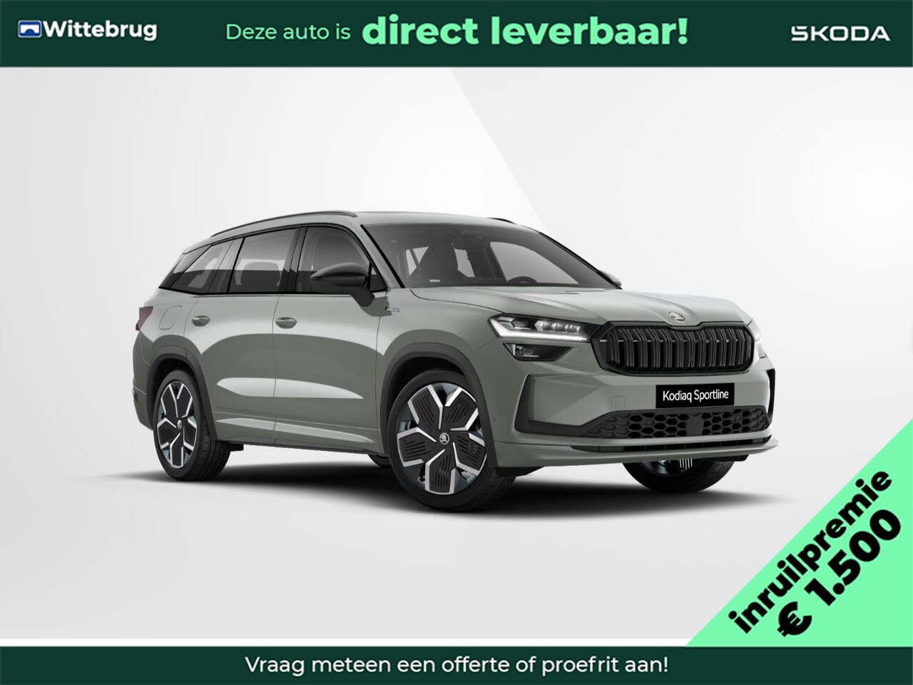 Skoda Kodiaq - 1.5 TSI PHEV Sportline Business/ Inruilpremie €1500 Inruilpremie €1500,- / Comfort pakket - AutoWereld.nl