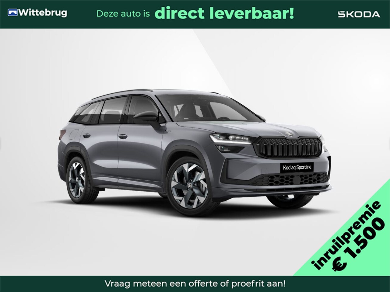 Skoda Kodiaq - 1.5 TSI PHEV Sportline Business/ Inruilpremie €1500 Inruilpremie €1500,- / Comfort pakket - AutoWereld.nl