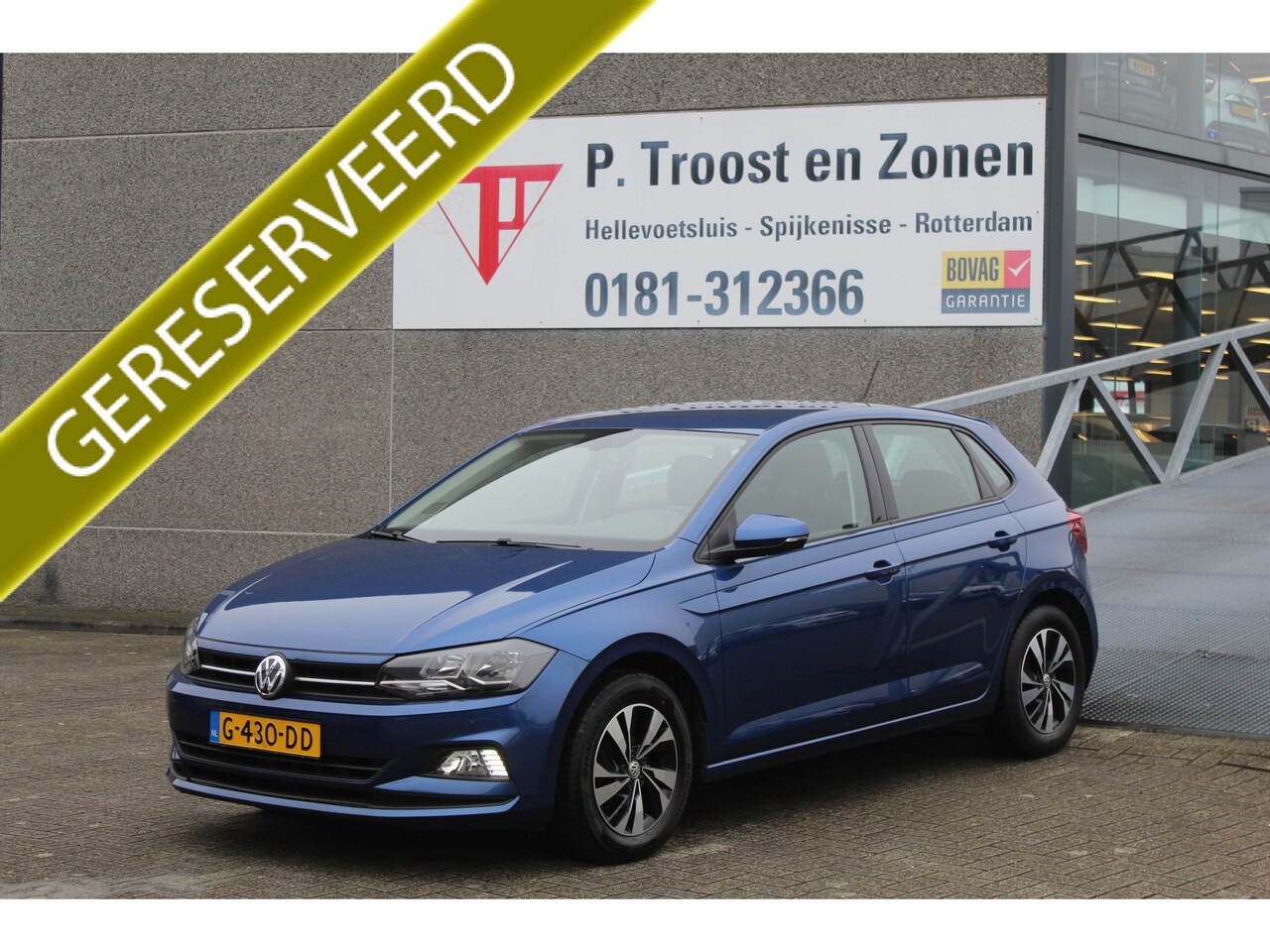 Volkswagen Polo - 1.0 TSI Comfortline Business Adaptieve cruise control/Navigatie/App-connect/Parkeersensore - AutoWereld.nl