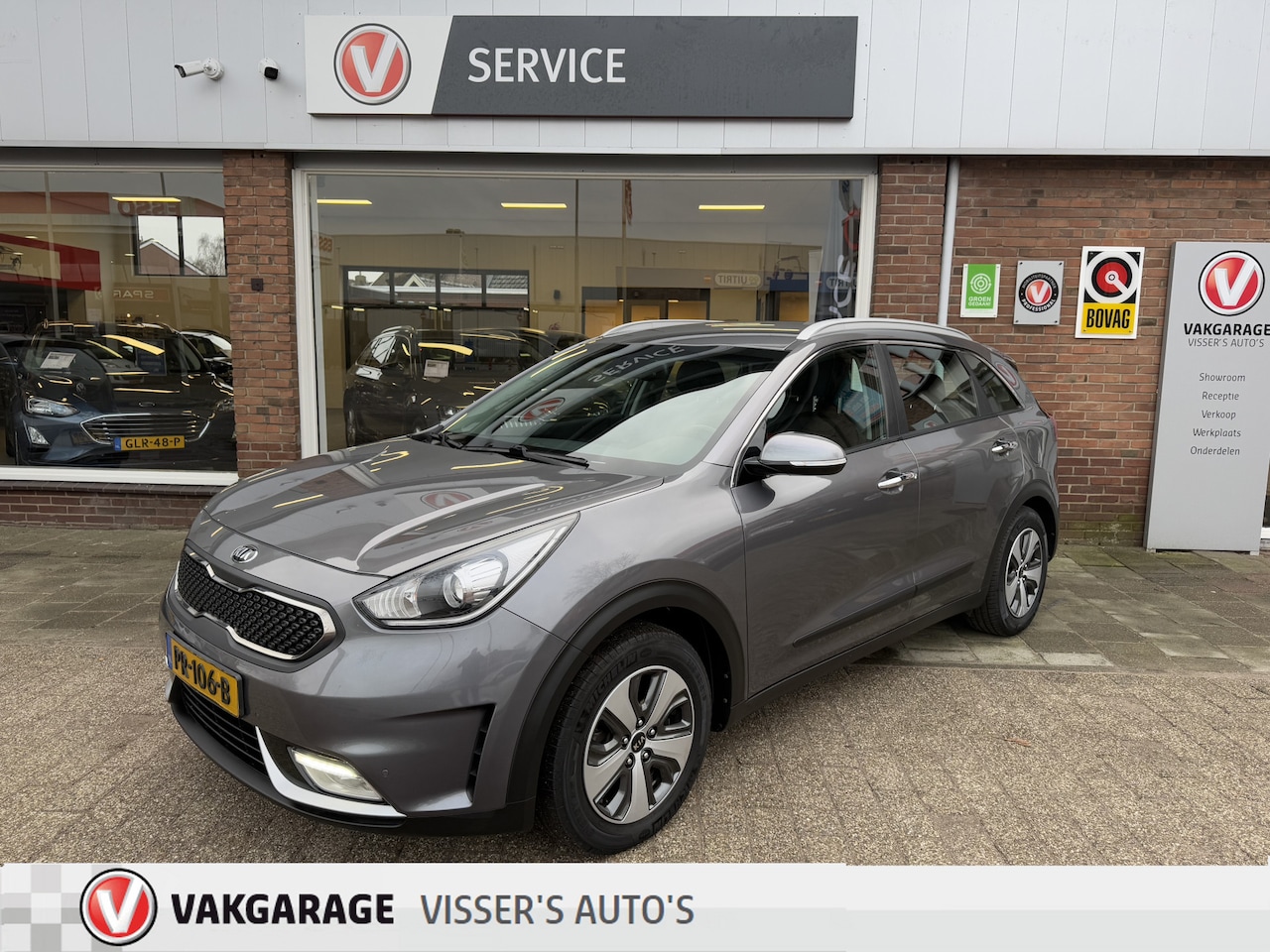 Kia Niro - 1.6 GDi Hybrid DynamicLine | lichtmetalen wielen | cruise control | navigatie |trekhaak - AutoWereld.nl