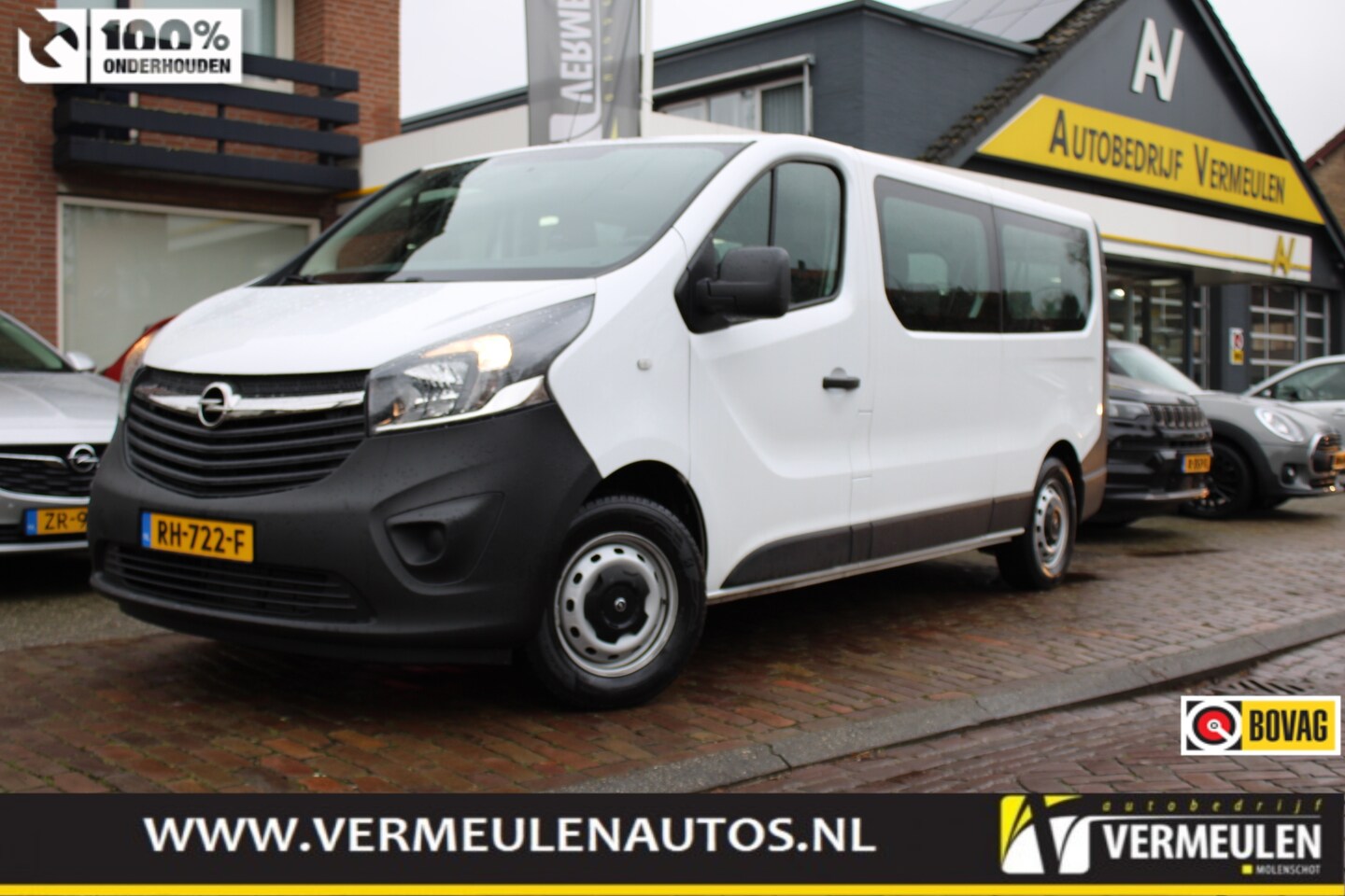 Opel Vivaro - 1.6 CDTi BiTurbo 125PK L2H1 + Airco/ Navi/ Cruise/ Trekhaak/ 9-Persoons/ NL auto - AutoWereld.nl