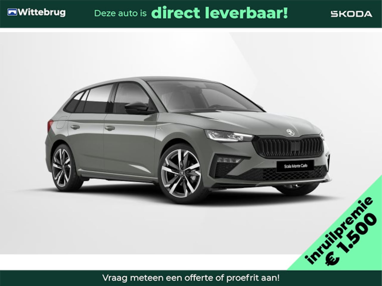 Skoda Scala - 1.0 TSI Monte Carlo 1500,- Euro inruilpremie / 18" lichtmetalen velgen ursa monte carlo - AutoWereld.nl