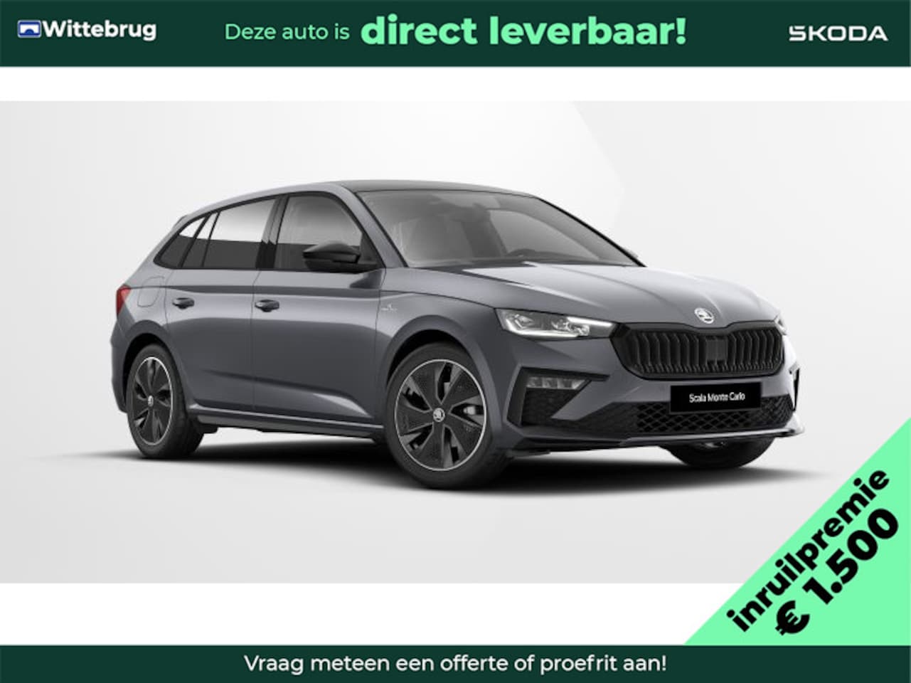 Skoda Scala - 1.0 TSI Monte Carlo 1500,- Euro inruilpremie - AutoWereld.nl